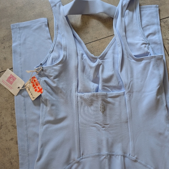 NWT Free People Baby Blue One Piece Bodysuit - Picture 4 of 5